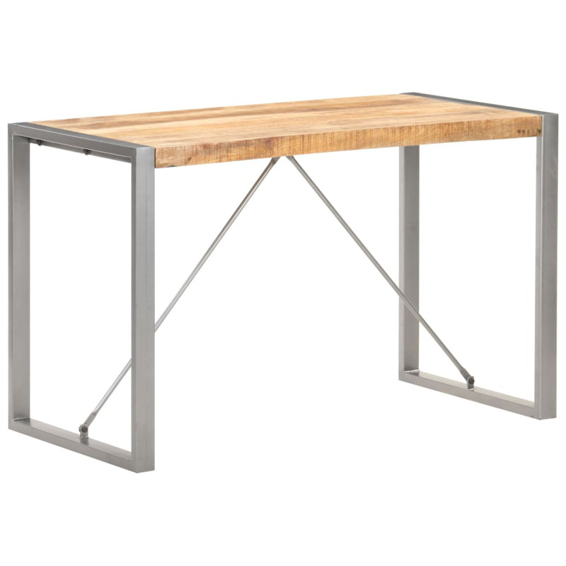 Jose Solid Wood Top Metal Base Dining Table