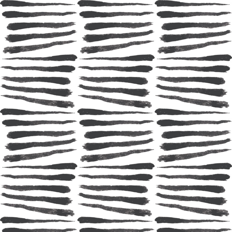 Carreau de papier peint adhésif L 10 pi x l 25 po Nomad Zebra, Noir / blanc, Autocollant
