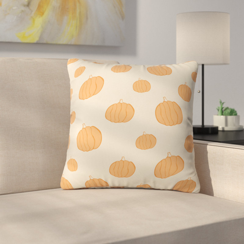 Pumpkins Throw Pillow, 26" x 26"