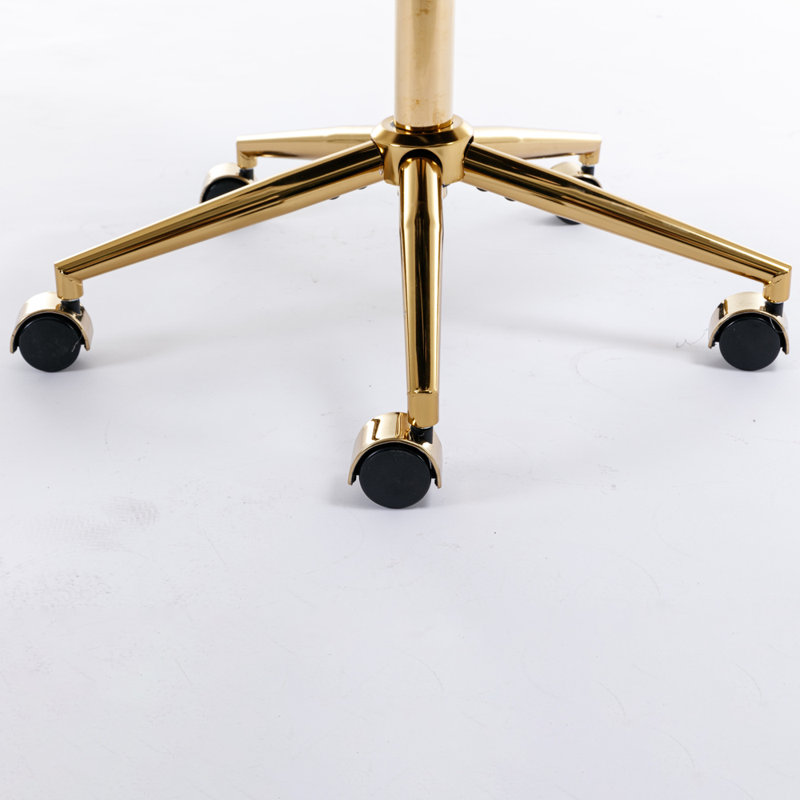 Fauteuil de bureau, fauteuil de bureau à poils de lapin artificiel, chaise de bureau pivotante, fauteuil de coiffeuse