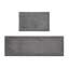 Tapis réversible 100% coton gris anthracite 21 x 34