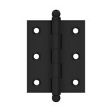 Deltana CH2520U19 2-1/2" x 2" Hinge, w/ Ball Tips in Paint Black Pair
