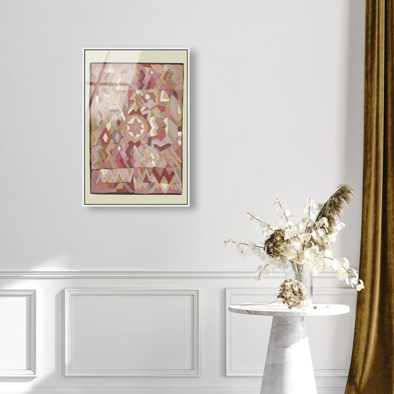 Tapestry Boehme Print by Oliver Gal, 55"H x 37"W, White Floater Frame
