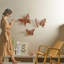 Ensemble de 3 décorations murales papillons en métal 3D - 3 pièces-984291994