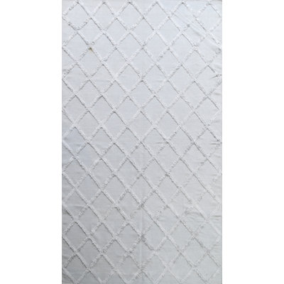Tapis décoratif Kilim gris fait à la main géométrique