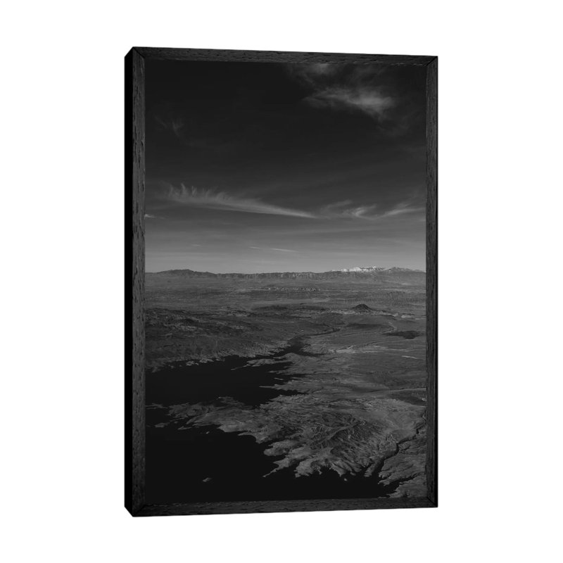 Over Las Vegas II by Bethany Young - Print on Canvas, 101.6cm H x 66.04cm W x 3.81cm D, Black Framed