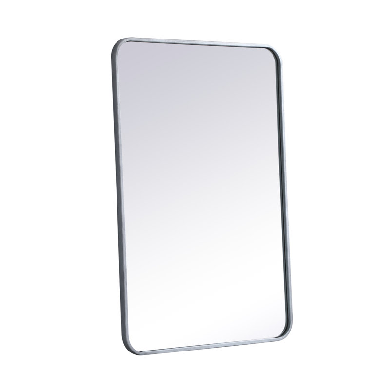 Miroir mural Sabine, Argent, 36 po x 24 po