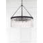 Lustre forgé 8 lumières noires-70760600