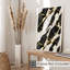 «Abstract Geode Black», reproduction d'art moderne sans cadre