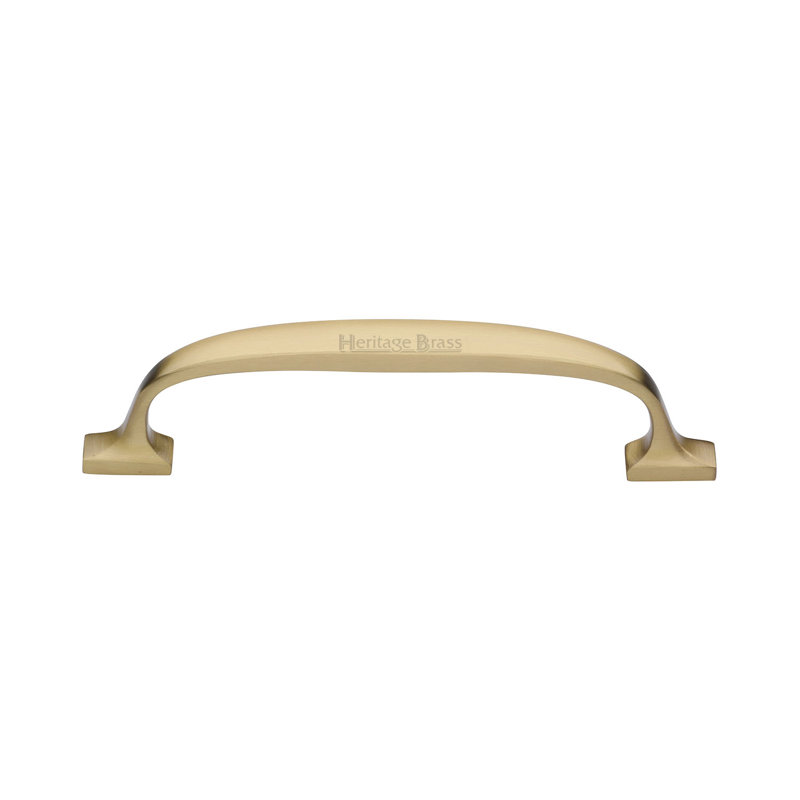 Heritage Brass Heritage Cabinet Pull Durham Design 12.8cm CTC, Satin Brass