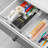 20 Pack Clear Plastic Storage Bins with Handles for Shelves