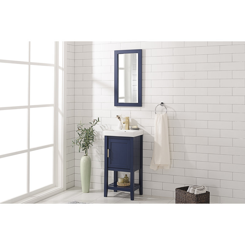 Ensemble de meuble-lavabo simple 17 po Grosso, Bleu