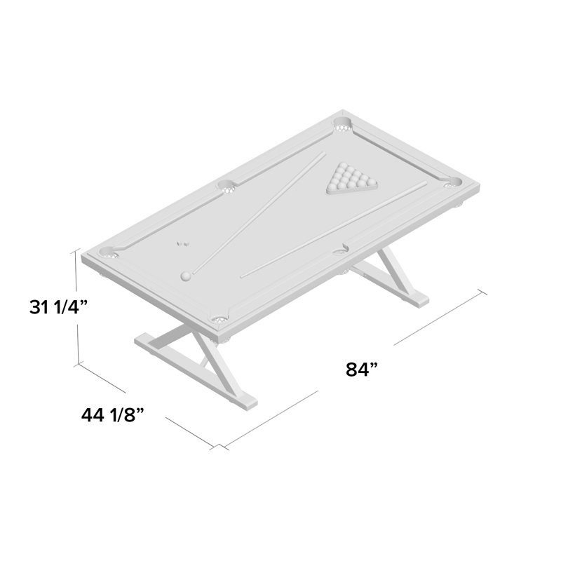 Outdoor Multi-Use 7' Pool Table