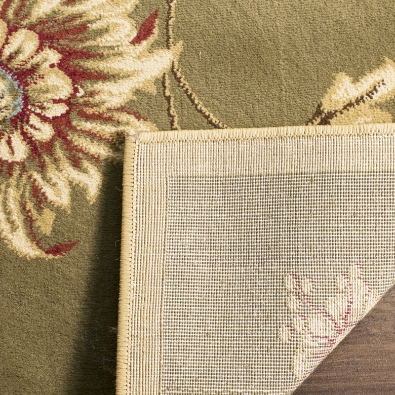 Tapis à motif floral Carolane, Rectangle 5 pi 3 po x 7 pi 6 po
