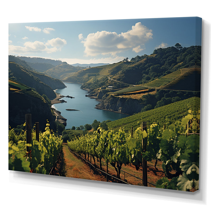 Vignes de Lakeside, H 30 po x l 40 po x P 1,5 po, Toile tendue
