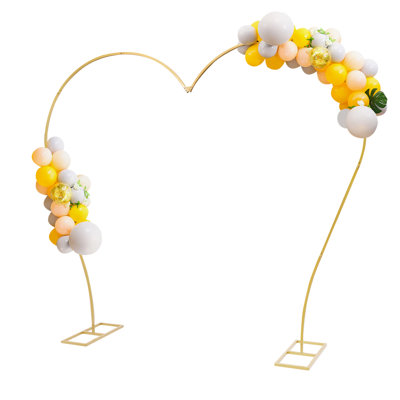 Metal Heart-Shaped Wedding Arch Backdrop Stand