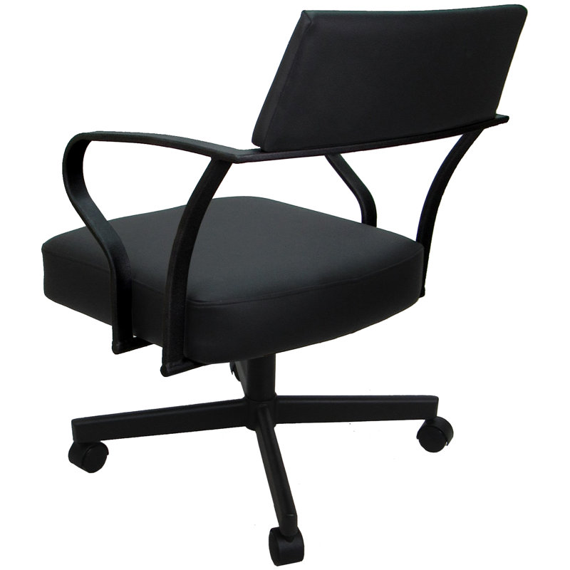 Chaise pivotante en métal Itzuri, Noir, Noir
