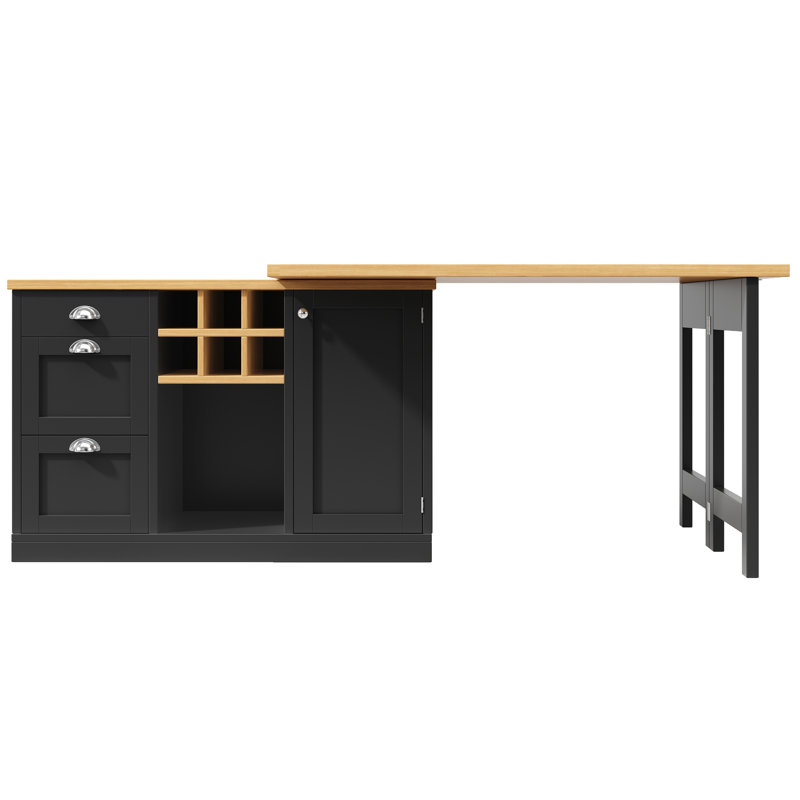 Kitchen Island, Black