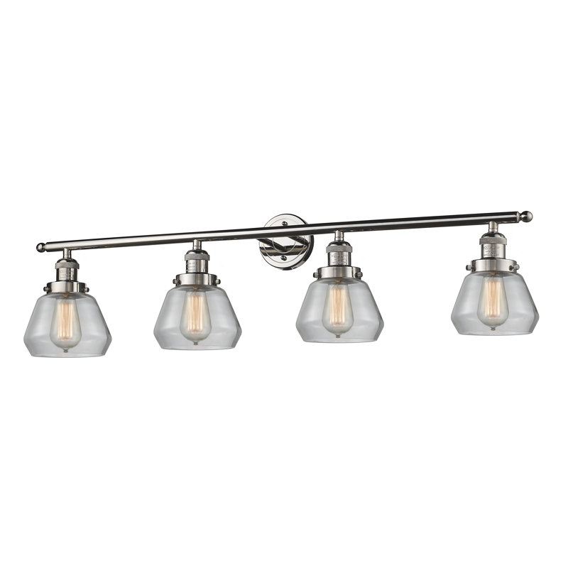 Reyhani 4 - Light Dimmable Vanity Light, Polished Nickel, Clear