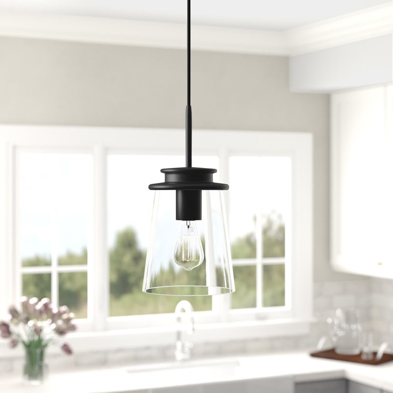 Luminaire suspendu cylindrique à 1 lumière Vojin, Bronze noirci