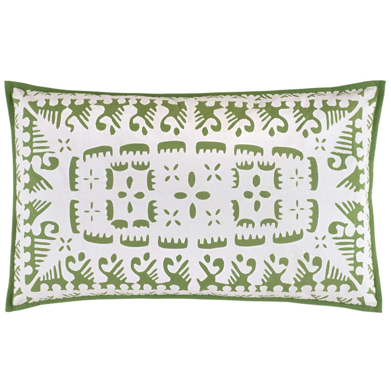 Knight Wood Cutwork Sham, Olive, King