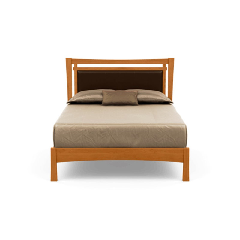 Monterey Upholstered Bed, Natural Cherry, King, Coffee