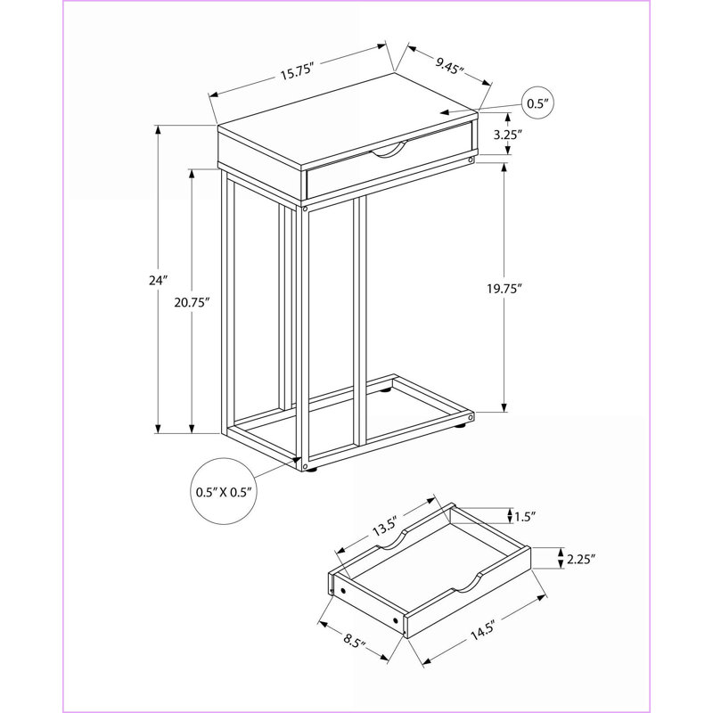 Space-Saving Modern Coffee Table with Storage Drawer, White Marble Look, Metal Base for Living Room Bedroom