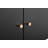 Black Metal Double-Door Printer Cabinet - 360° Lockable Casters, Crafted From Steel, Adjustable Shelves, Waterproof And Not Easy To Wear, Modern Design For Office, Home, Garage.-123994464-123994461