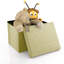 Einar 38cm Wide Square Solid Colour Ottoman with Storage-1226496083