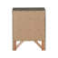 Table de chevet élégante avec rangement gris-218383117