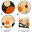 «Orange Mid Century Organic Harmony III», reproduction de métal Mid-Century orange-600194368