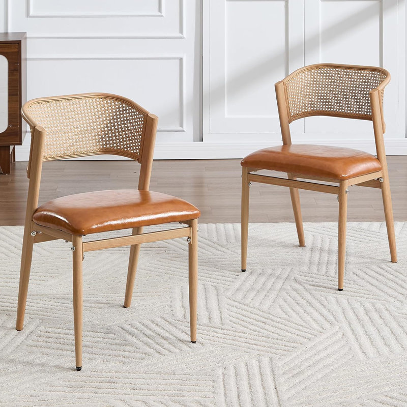 Upholstered Dining Chair, Brown, Brown