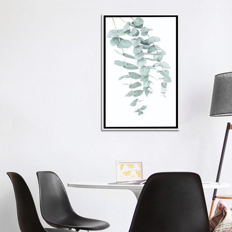 «Eucalyptus II» par Sissi et Seb - impression d'art graphique, Toile blanche encadrée, H 40 po x l 26 po x P 1,5 po