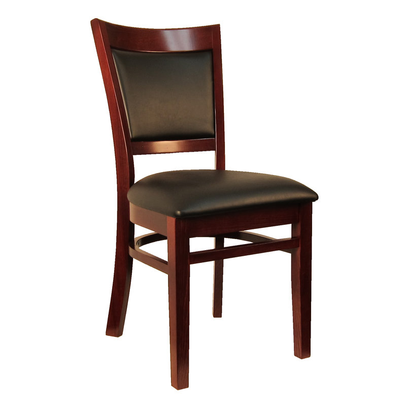 Chaise de salle à manger rembourrée sloan, Acajou foncé