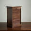 Armoire à bijoux rectangulaire en bois massif noisette-1979996061