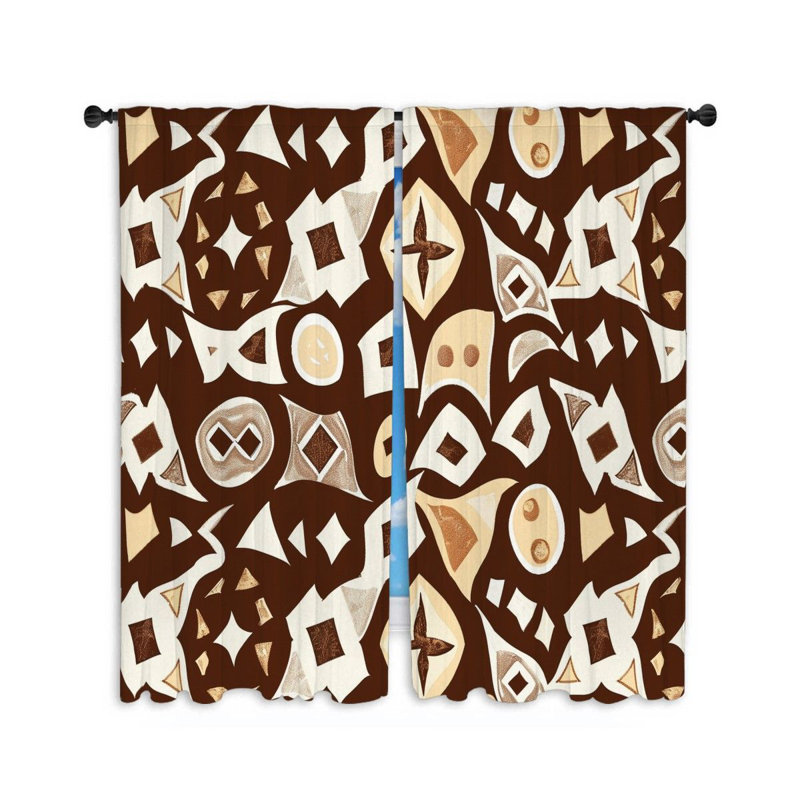 Paire de rideaux obscurcissant en polyester Ecclesia, L 40 po x L 84 po
