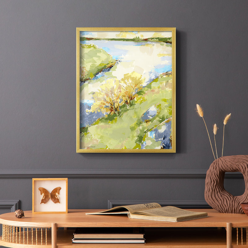 Reproduction encadrée Airy II - bois massif, H 28 po x l 22 po
