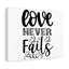 Love Never Fails - Wrapped Canvas Print-1433625812