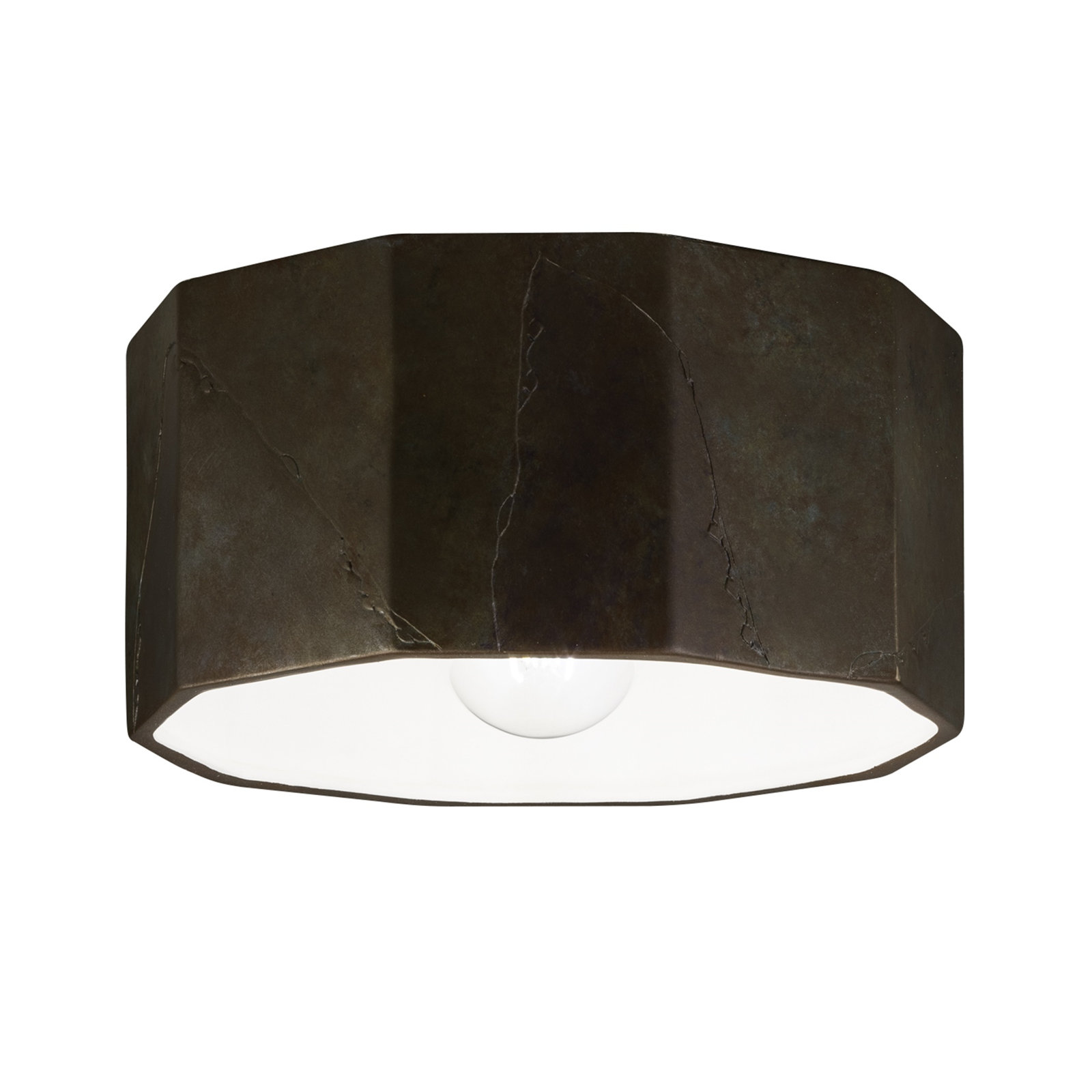 Logan Novelty Outdoor Flush Mount, Tierra Red Slate