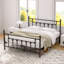 Double Metal Bed Frame with Headboard-1690835539-1690835538