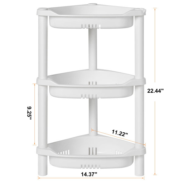 Jyaire Freestanding Shower Caddy Rebrilliant