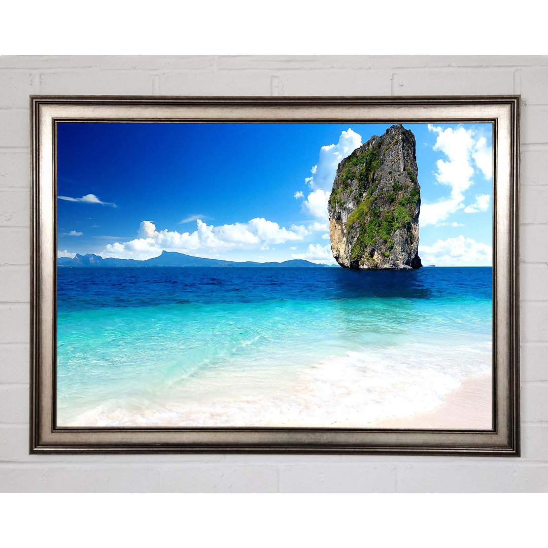 Gerahmtes Leinwandbild Sea Rock Thailand