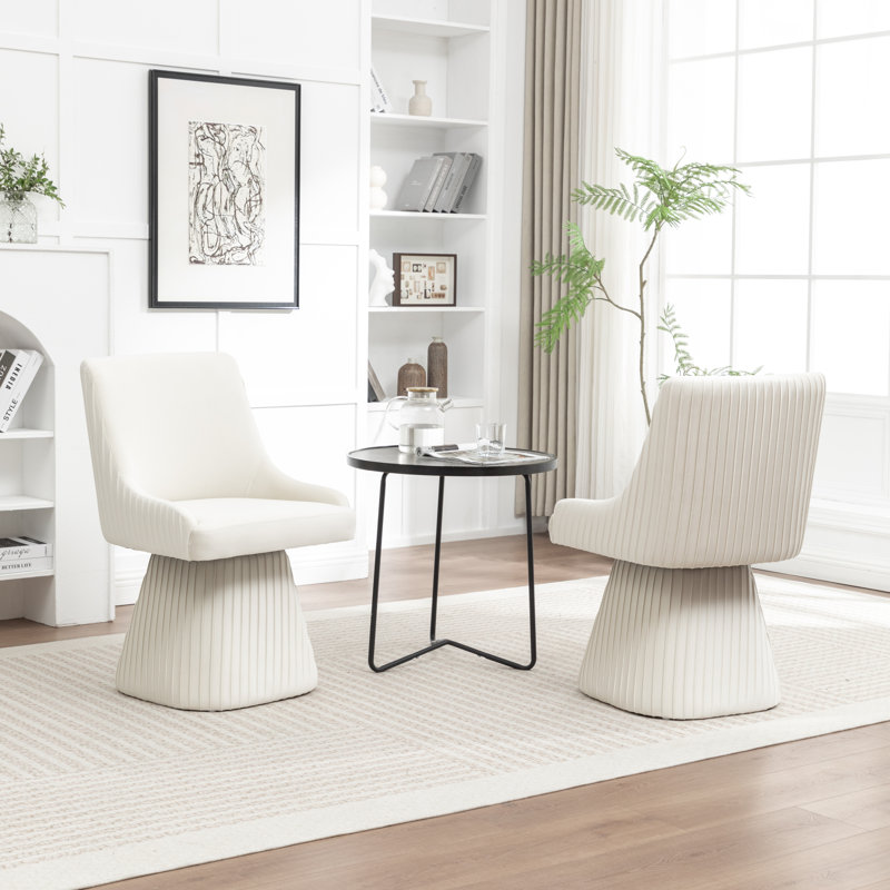 Chaise de salle à manger Euclid, Beige