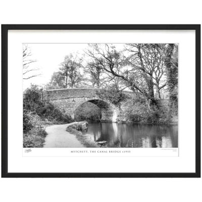 Mytchett, The Canal Bridge C1955 by Francis Frith - Single Picture Frame Print
