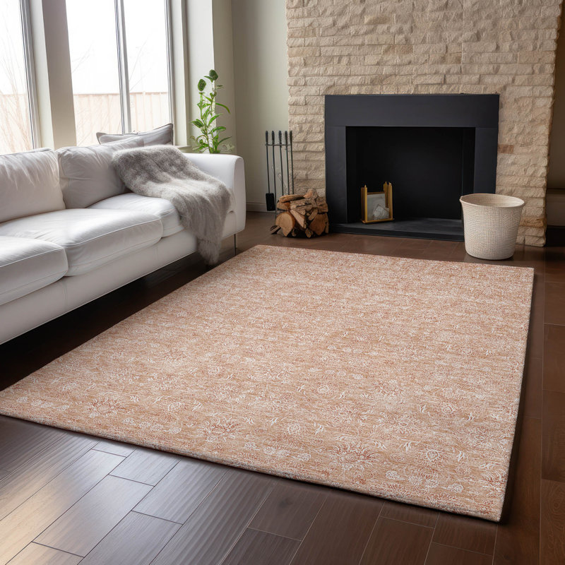 Tapis corail Prisco lavable à la machine de qualité supérieure, Rectangulaire 3 pi x 5 pi