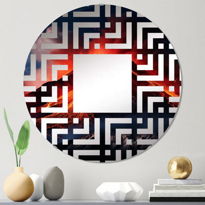 Miroir mural rond