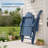 3-Postion Adjustable HDPE Adirondack Chair with Ottoman, All-Weather Folding Patio Chair with Cup Holder for Outdoor, 350lb Capacity-51096176