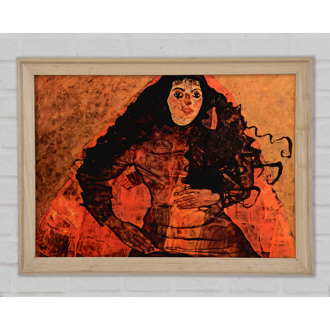 Schiele Portrait von Trude Engel - Einzelner Bilderrahmen Kunstdrucke