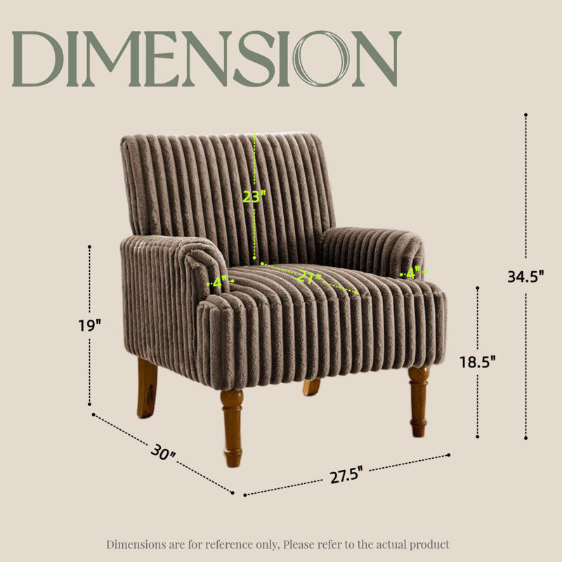 Chaise avec accoudoirs UnaMara, Café noir