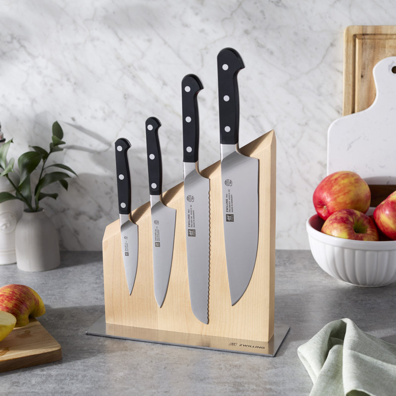 ZWILLING Pro RCF 5-Pc Magnetic Knife Block Set